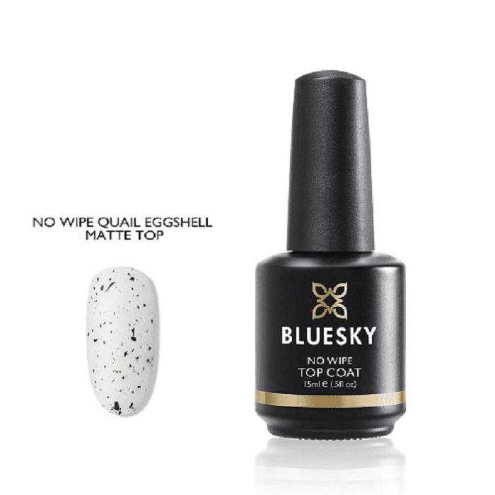 BLUESKY Esmalte Permanente - No Wipe Quail Eggshell (Matte Top)